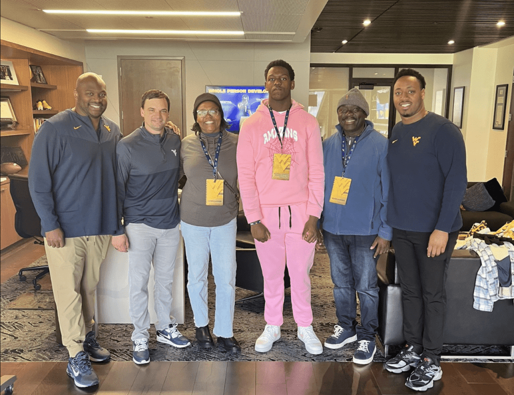 Weekend Visit Strengthens Bond Between WVU Football Coaches, 2025 DL Target